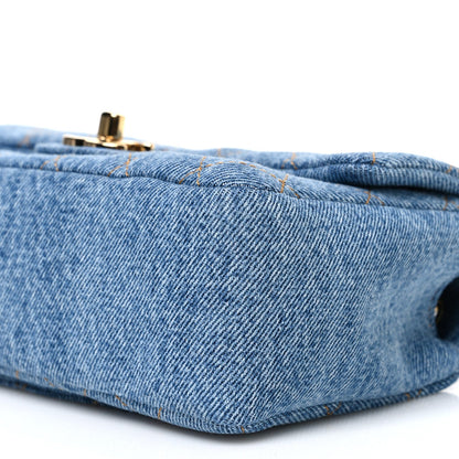 Mini Flap Shoulder Bag - Blue