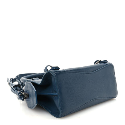 Mini Calfskin Handbag - Blue