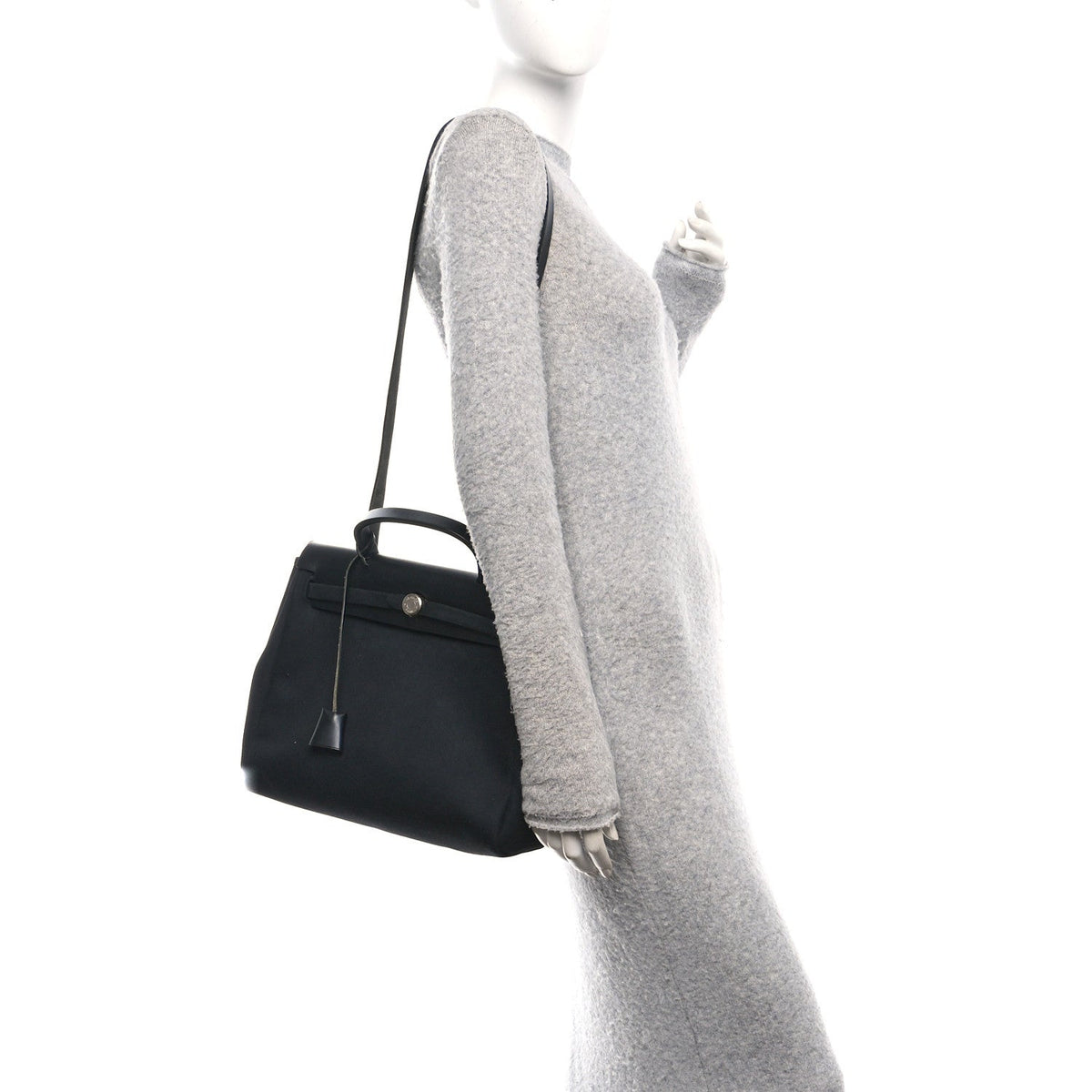 Calfskin Handbag - Black