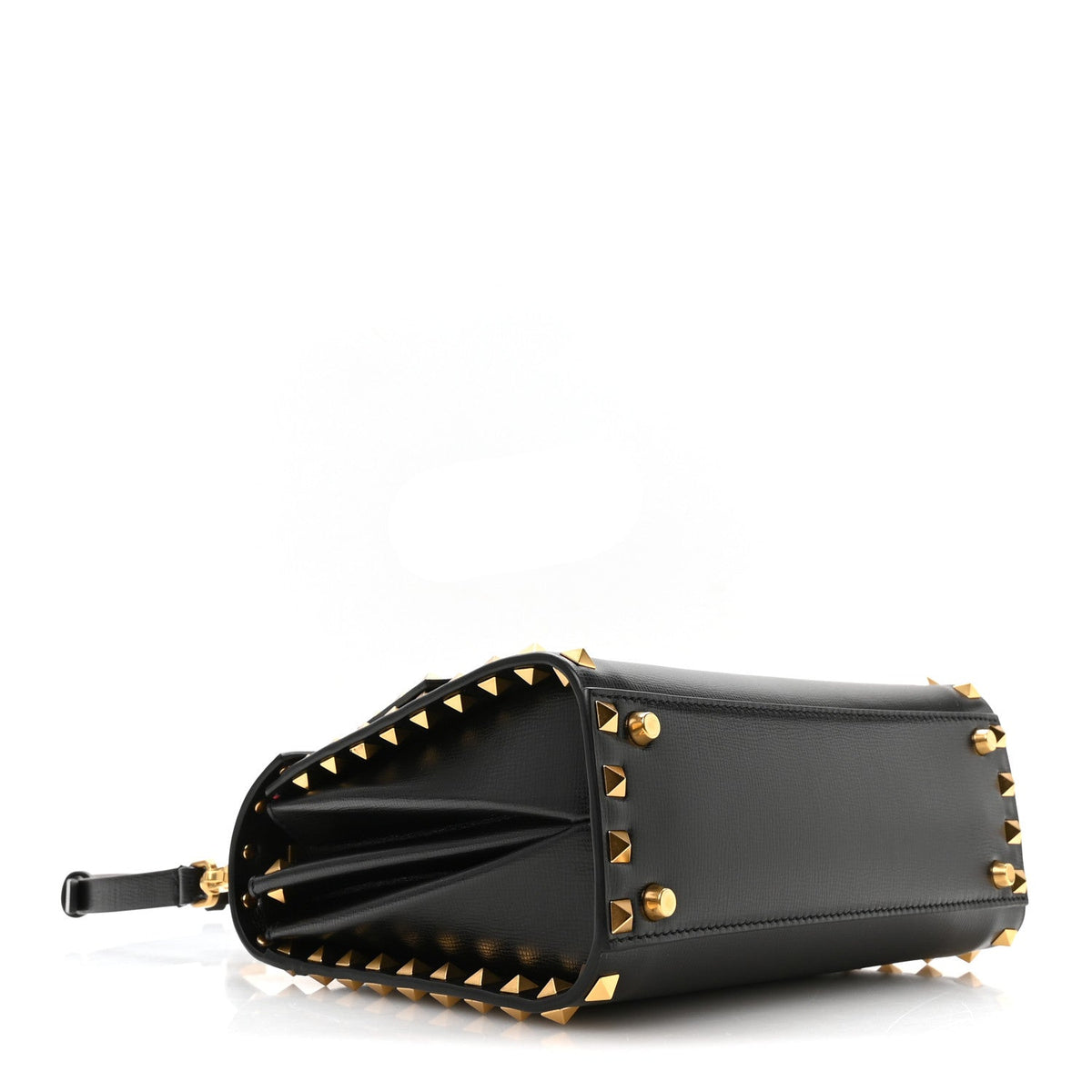 Small Calfskin Flap Shoulder Bag - Black