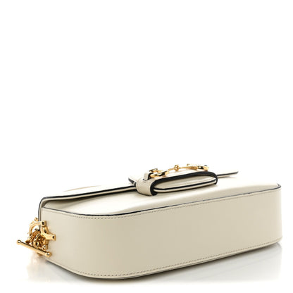Small Calfskin Shoulder Bag - White