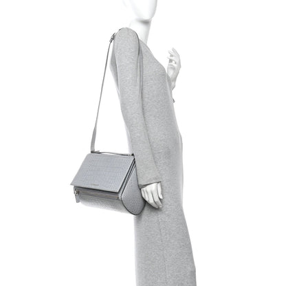 Medium Calfskin Crossbody Bag - Grey