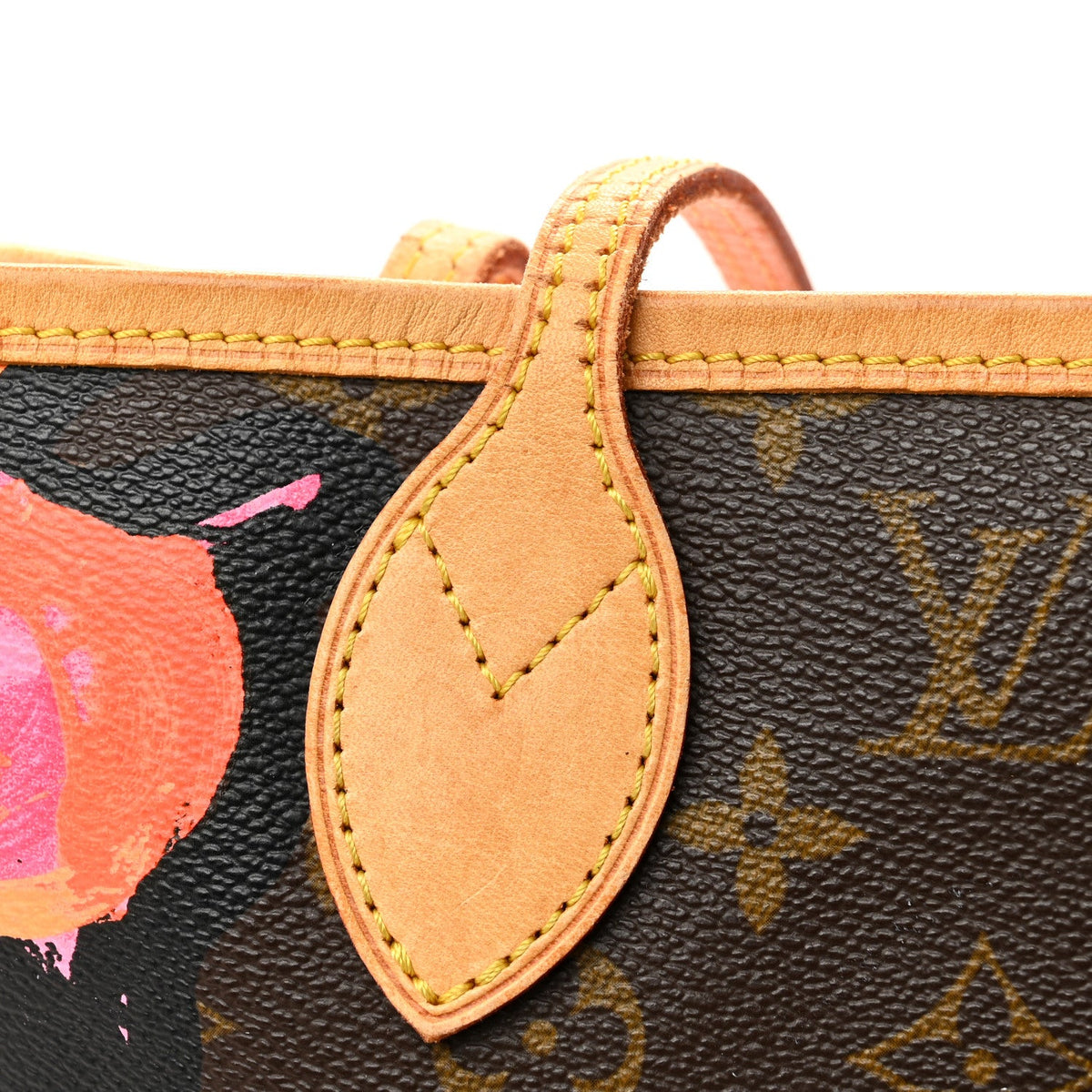 Monogram Roses Neverfull Mm Handbag