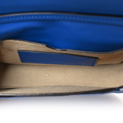 Mini Quilted Goatskin Handbag - Blue