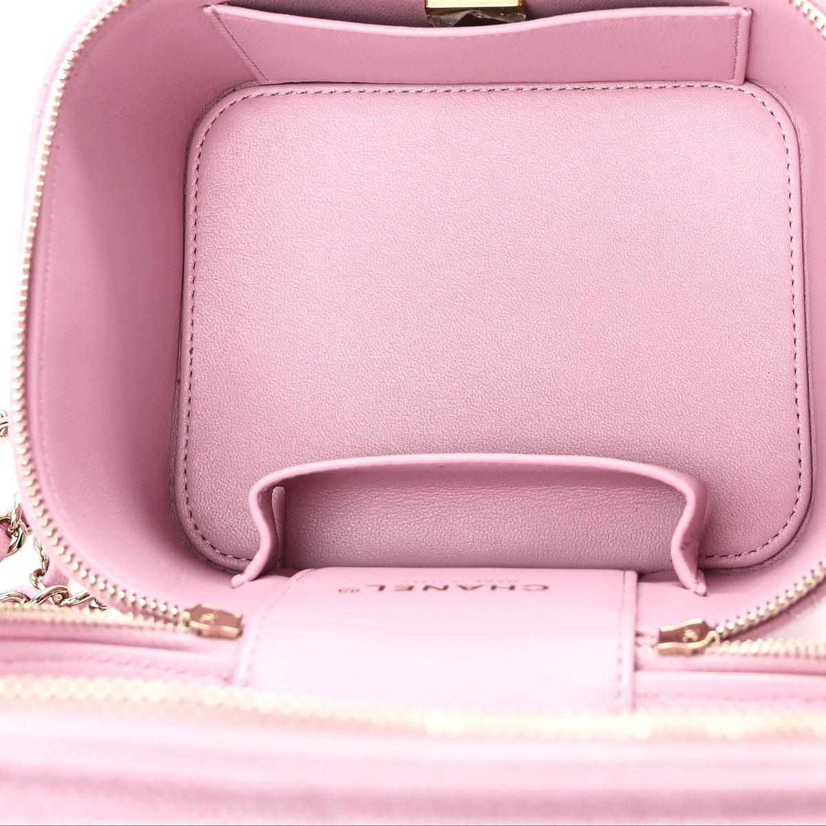 Small Quilted Caviar Handbag - Pink