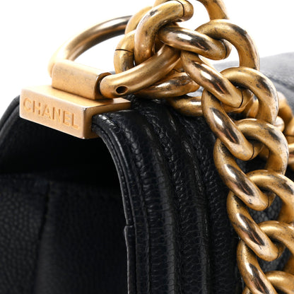 Medium Quilted Caviar Flap Shoulder Bag