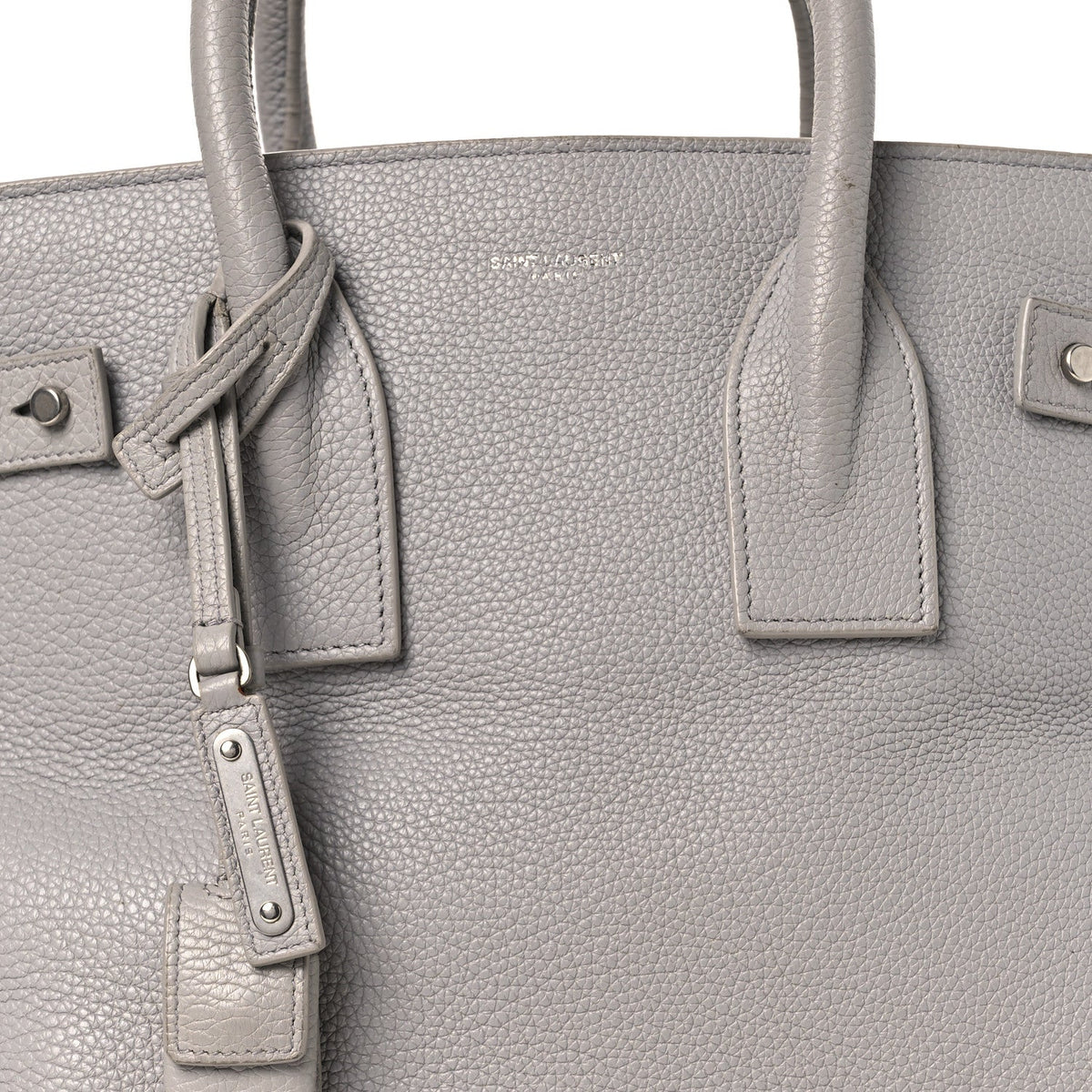 Small Calfskin Handbag - Grey