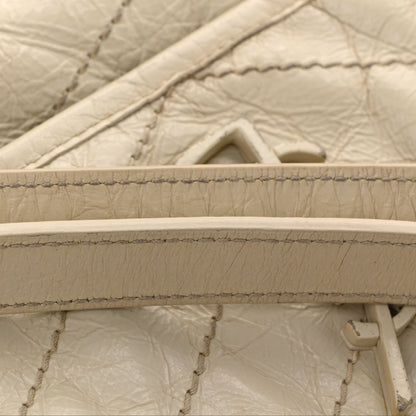 Calfskin Satchel Bag - White