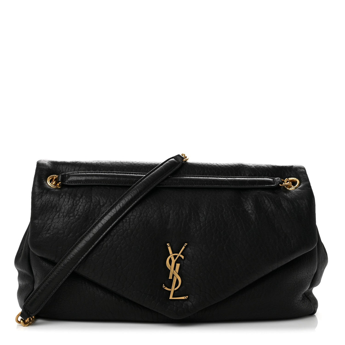 Large Lambskin Handbag - Black