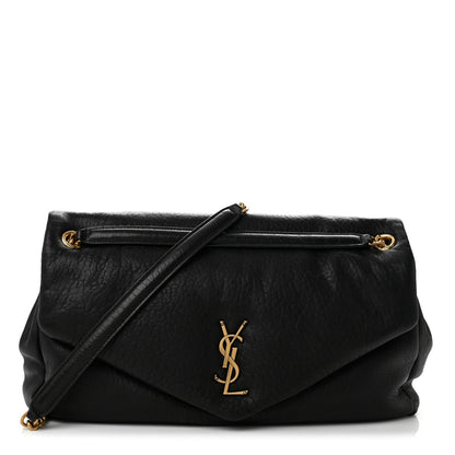 Large Lambskin Handbag - Black