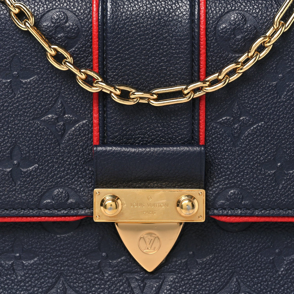 Empreinte Saint Sulpice Pm Marine Rouge Handbag