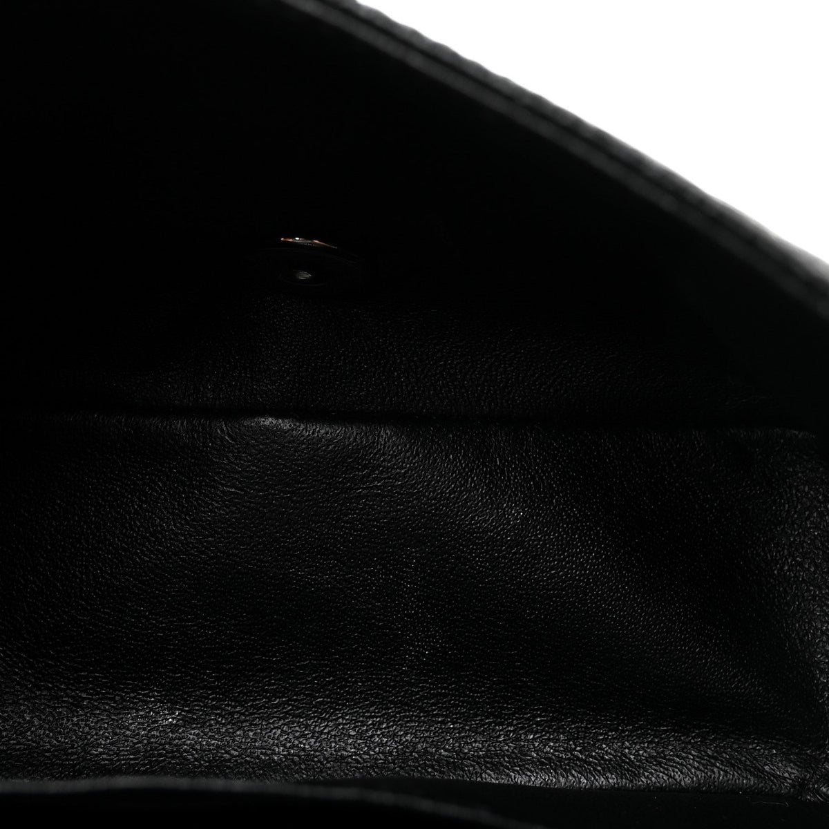 Mini Quilted Caviar Flap Shoulder Bag - Black