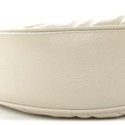 Mini Calfskin Shoulder Bag - White
