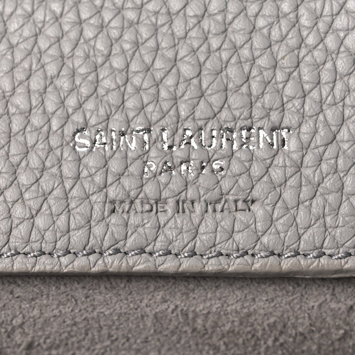 Small Calfskin Handbag - Grey