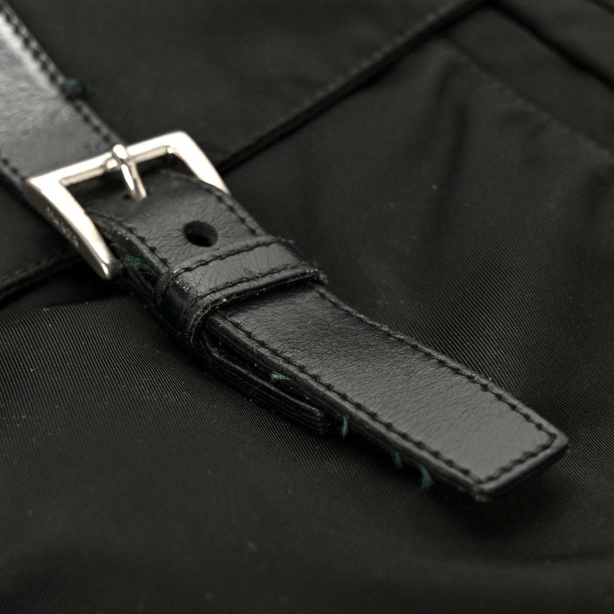 Nylon Shoulder Bag - Black