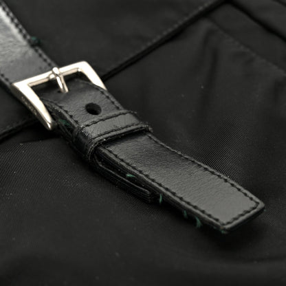 Nylon Shoulder Bag - Black
