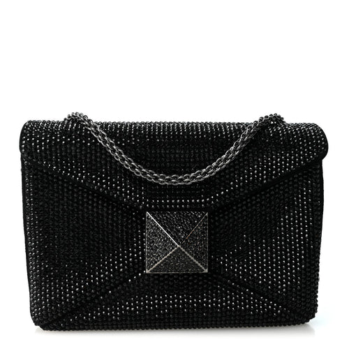 Small Suede Clutch Bag - Black