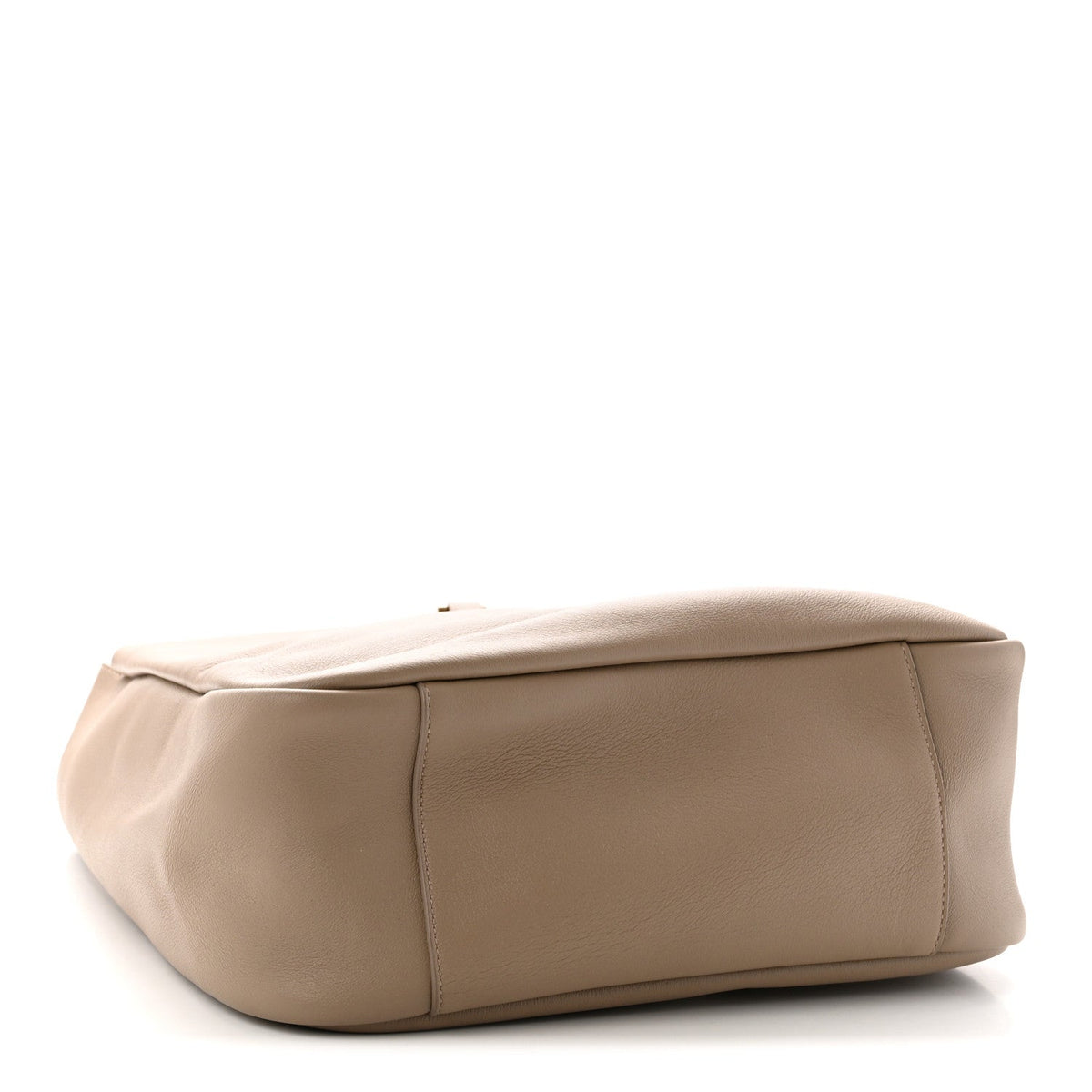 Large Calfskin Hobo Bag - Grey
