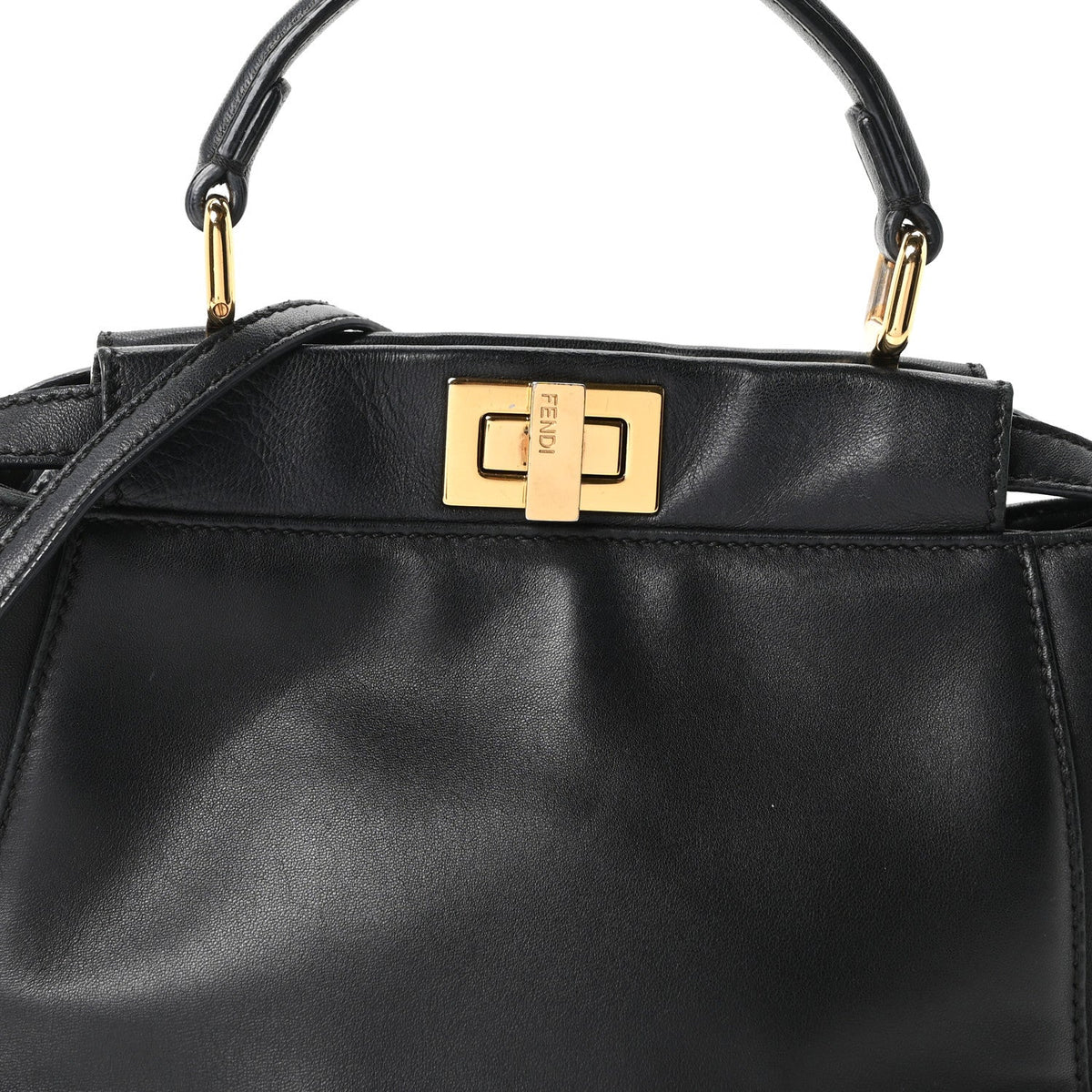 Mini Nappa Satchel Bag - Black