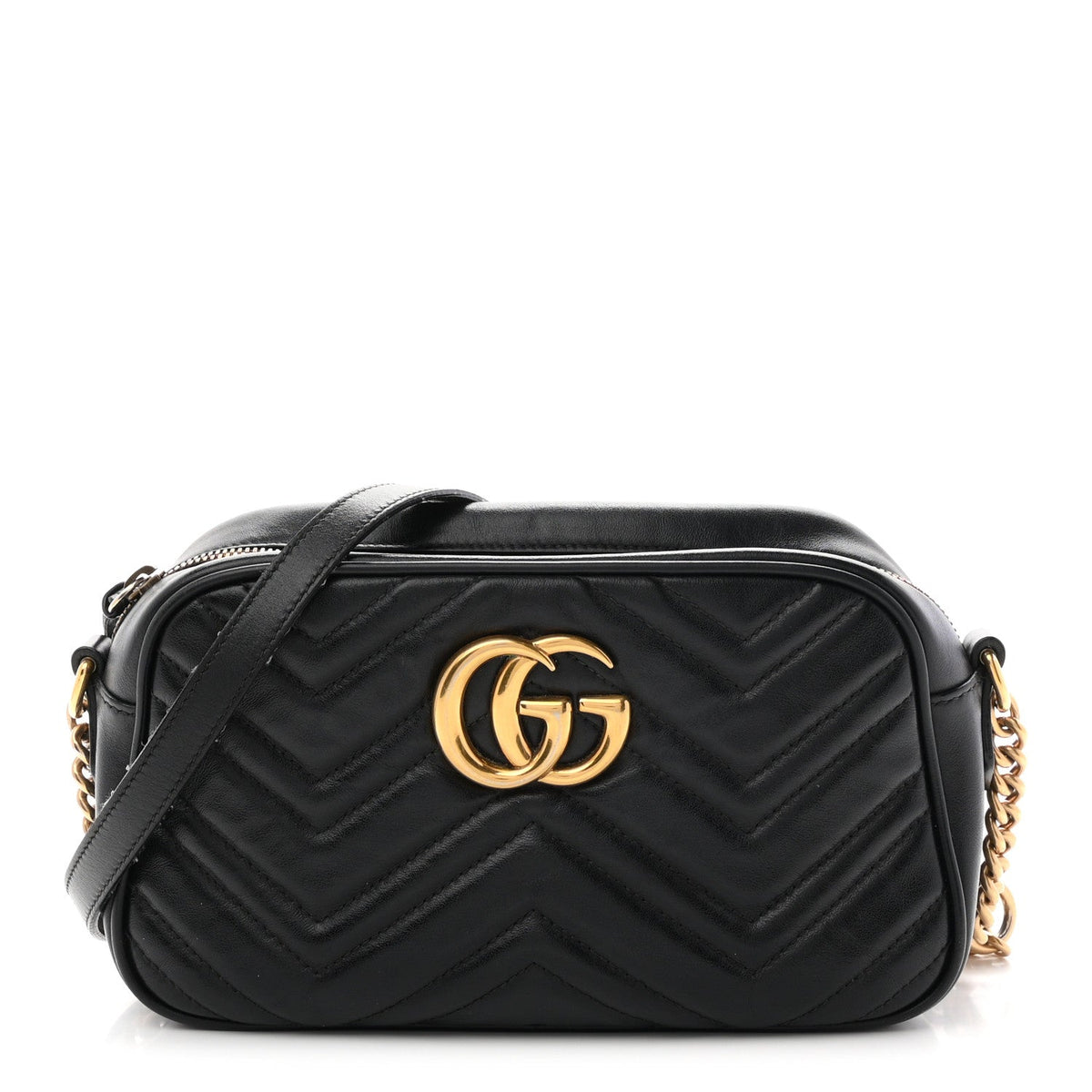 Small Calfskin Shoulder Bag - Black