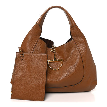 Maxi Calfskin Shoulder Bag - Brown