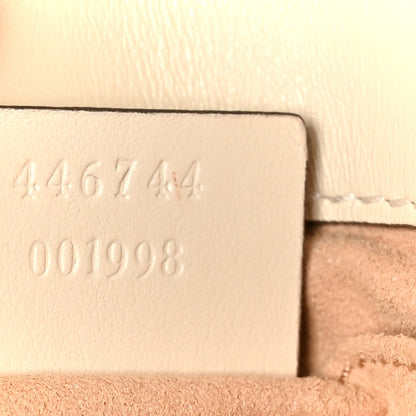 Mini Calfskin Shoulder Bag - White