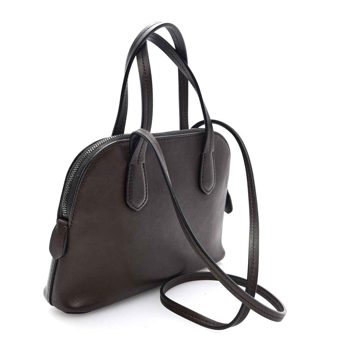 Calfskin Shoulder Bag - Grey