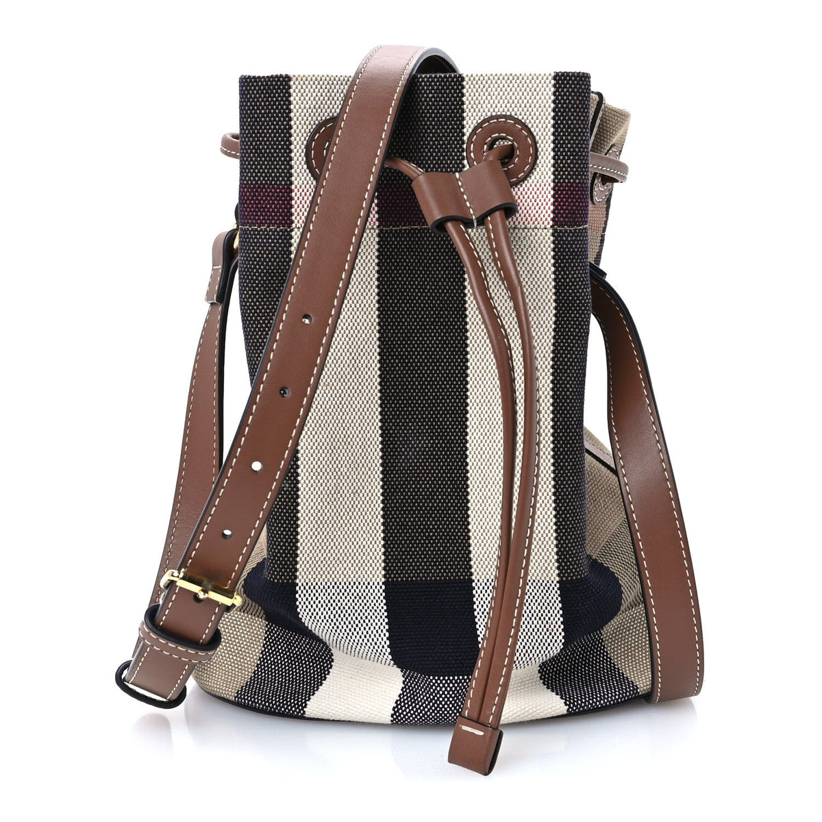 Small Canvas Bucket Bag - Brown