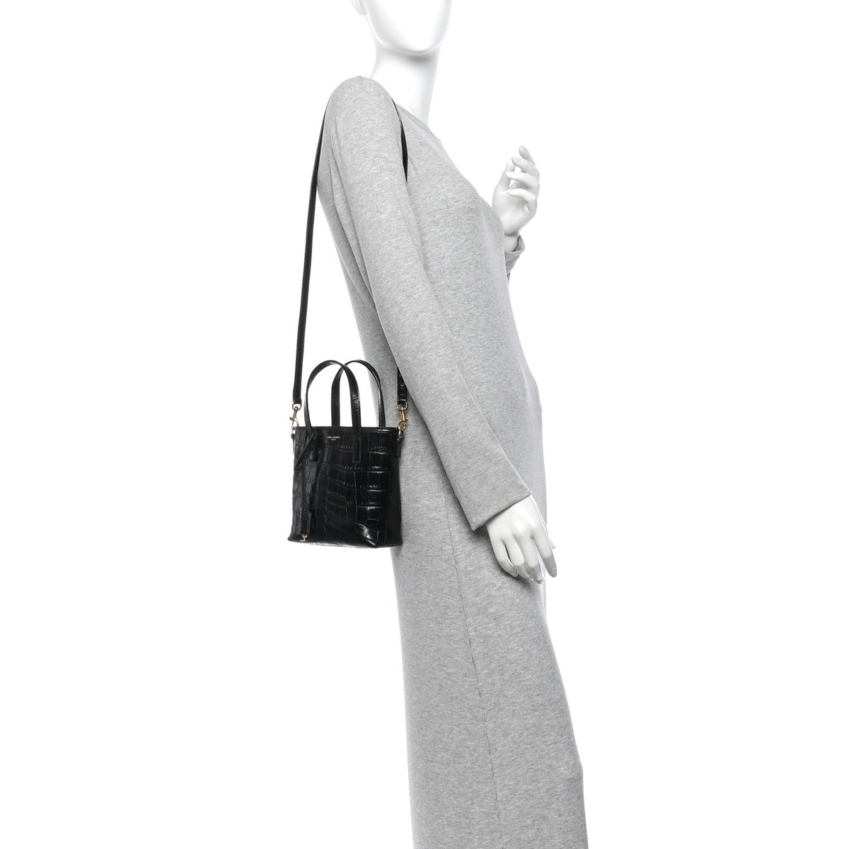 Mini Calfskin Tote Bag - Black