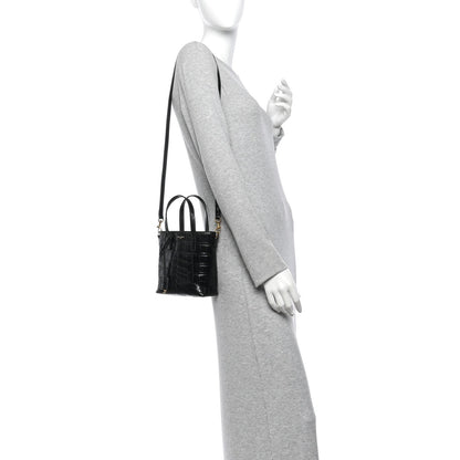 Mini Calfskin Tote Bag - Black