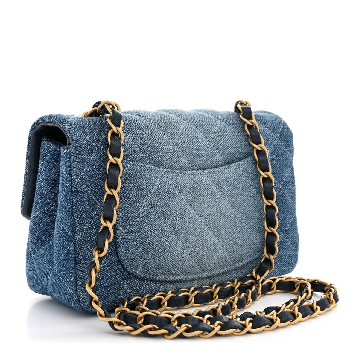 Mini Quilted Flap Shoulder Bag - Tan