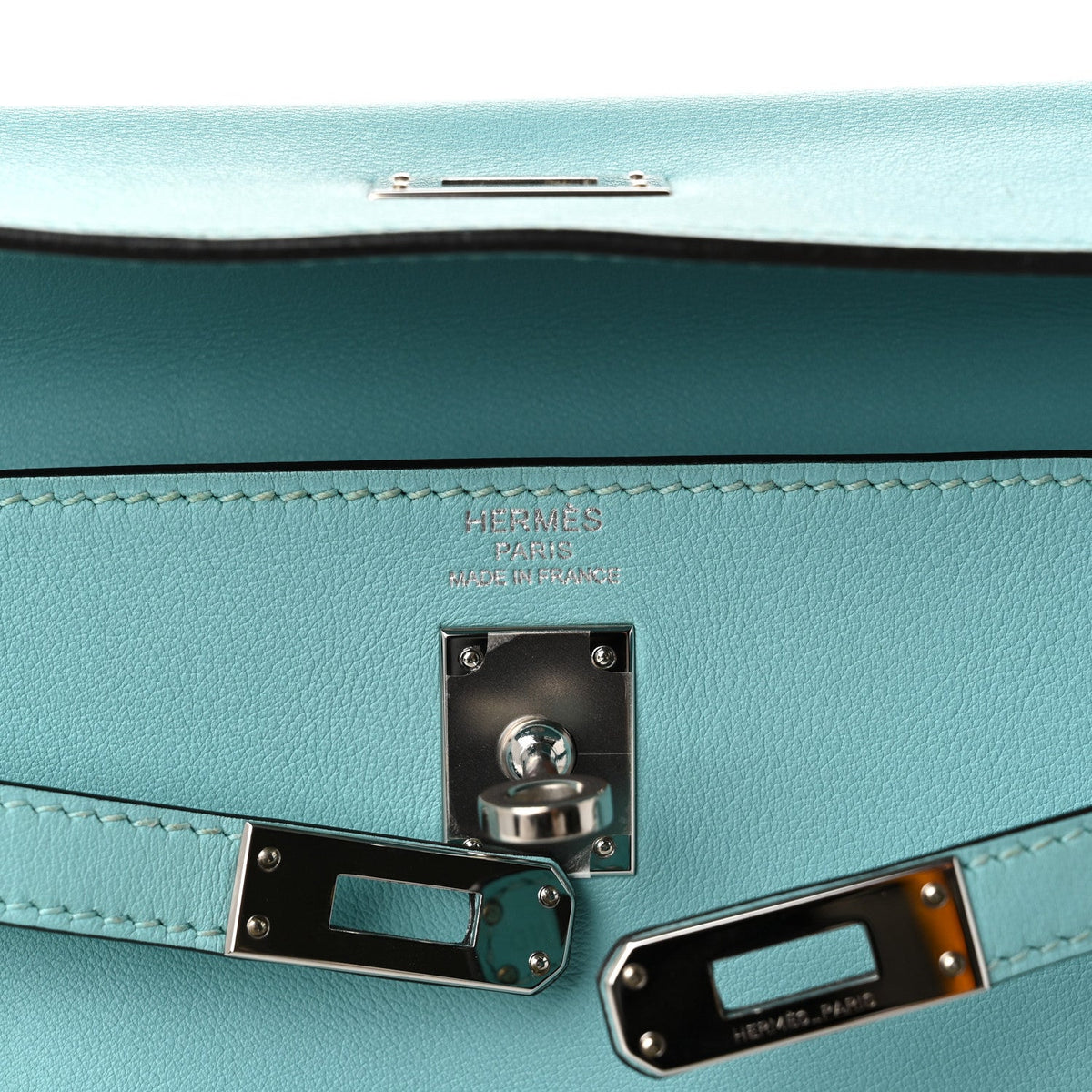 Swift Kelly Retourne 25 Bleu Atoll Handbag
