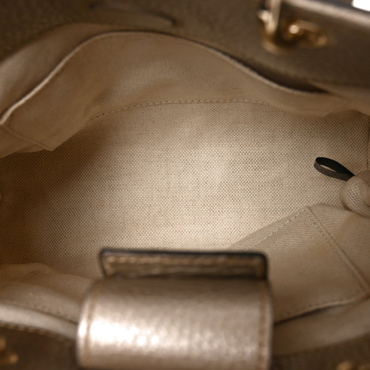 Mini Calfskin Tote Bag - Gold