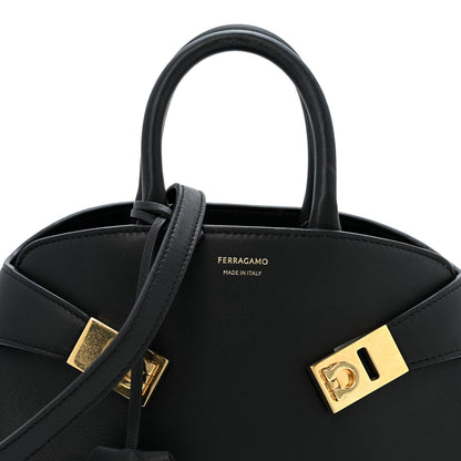 Mini Calfskin Handbag - Black