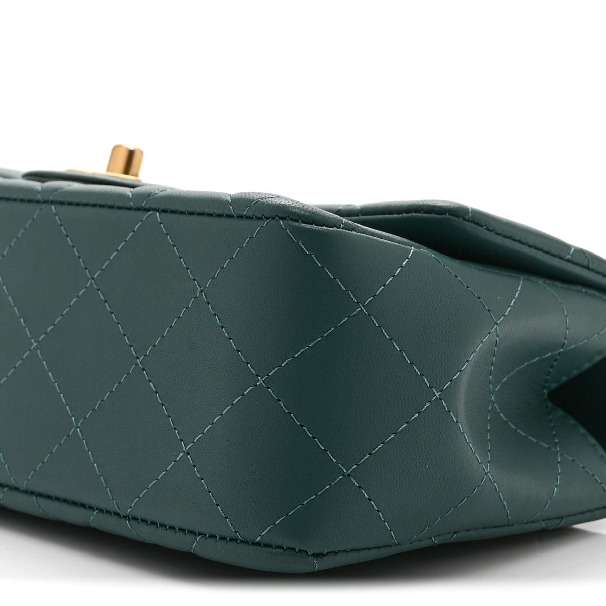 Mini Quilted Lambskin Flap Shoulder Bag - Tan