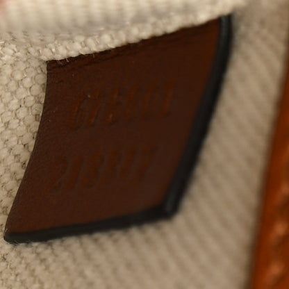 Mini Calfskin Canvas Shoulder Bag