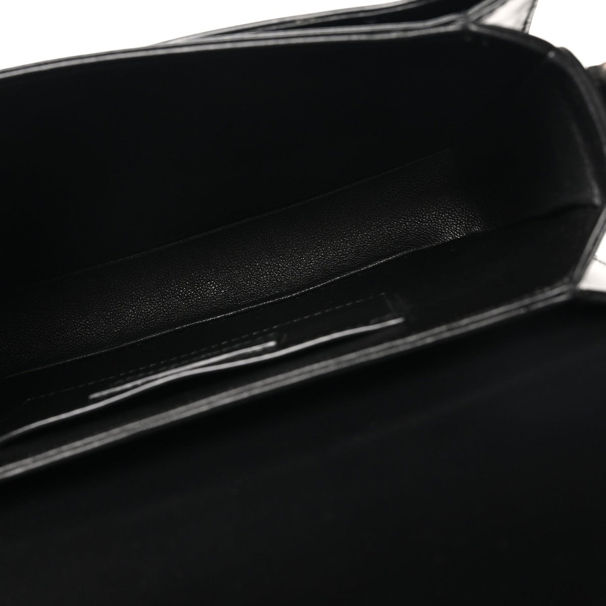 Medium Calfskin Satchel Bag - Black