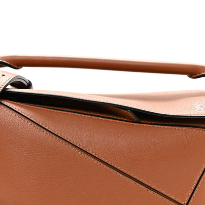 Small Calfskin Handbag - Tan