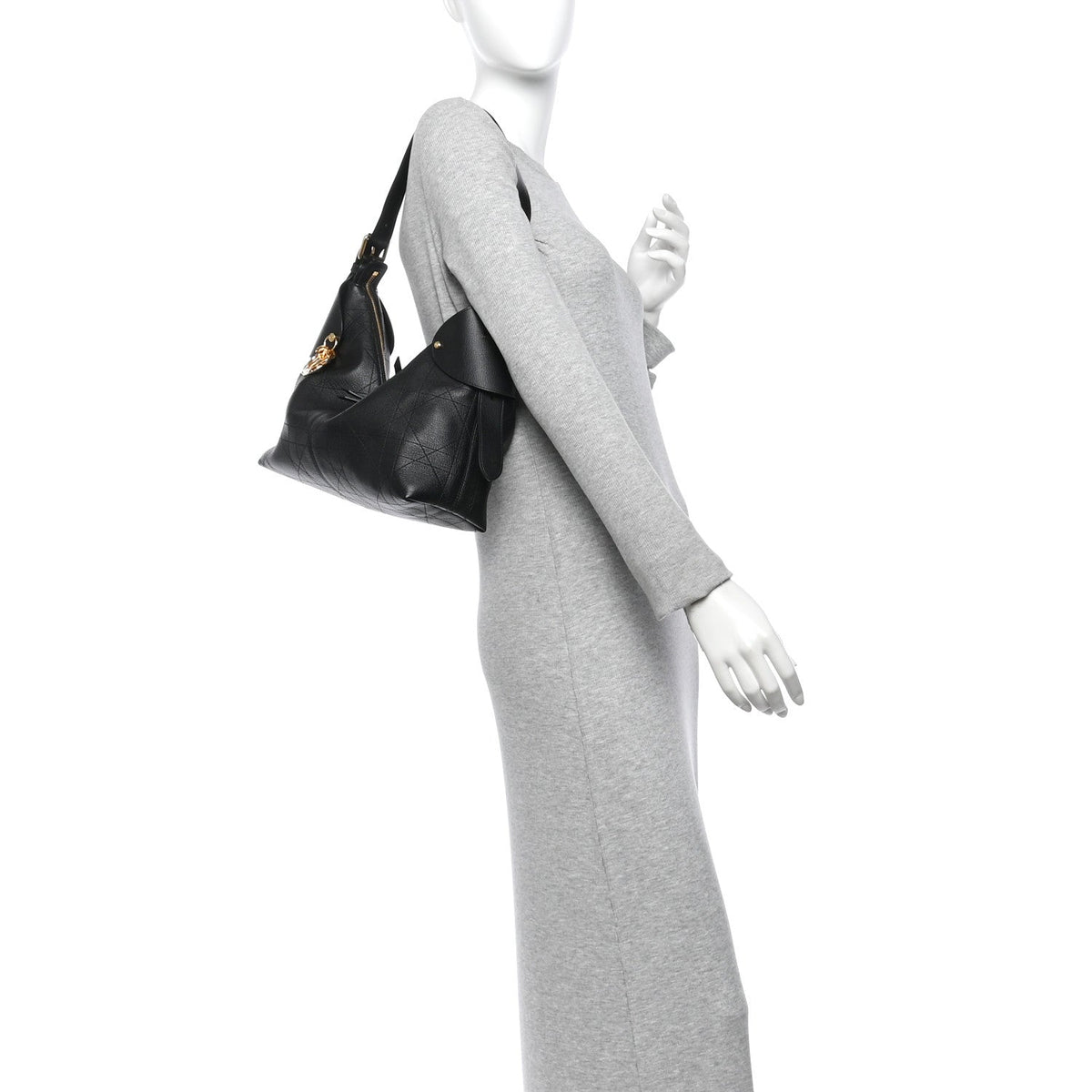Medium Calfskin Handbag - Black