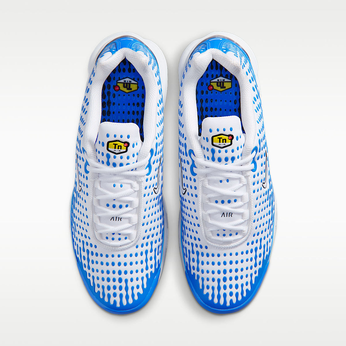 Air Max Plus VII Men's Shoes White Blue Crystal Metallic Silver