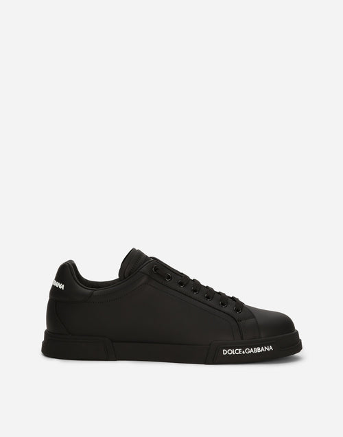 Portofino Calfskin Nappa Sneakers Men's Black